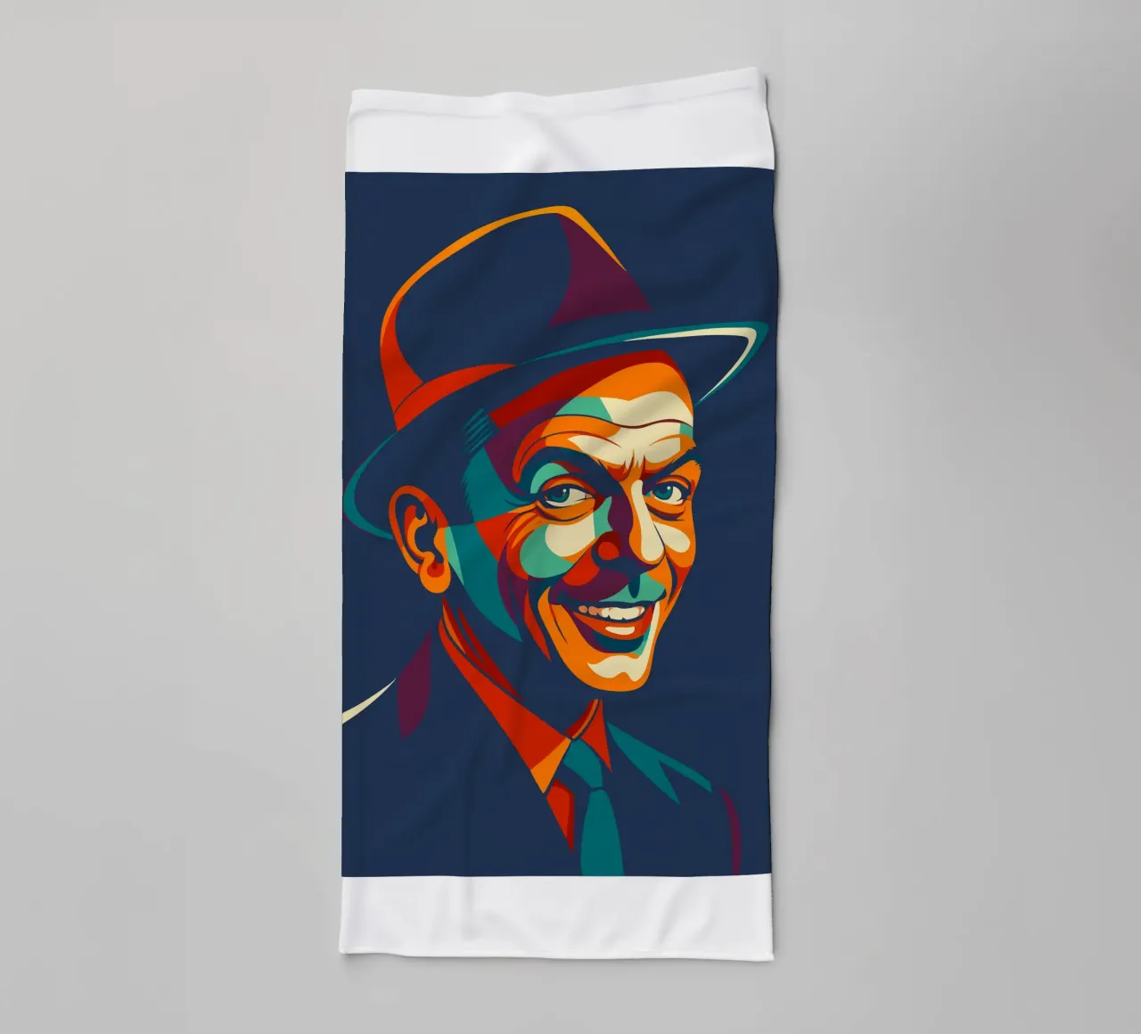 frank sinatra retro pop art wpap asciugamano da bagno da aiswa