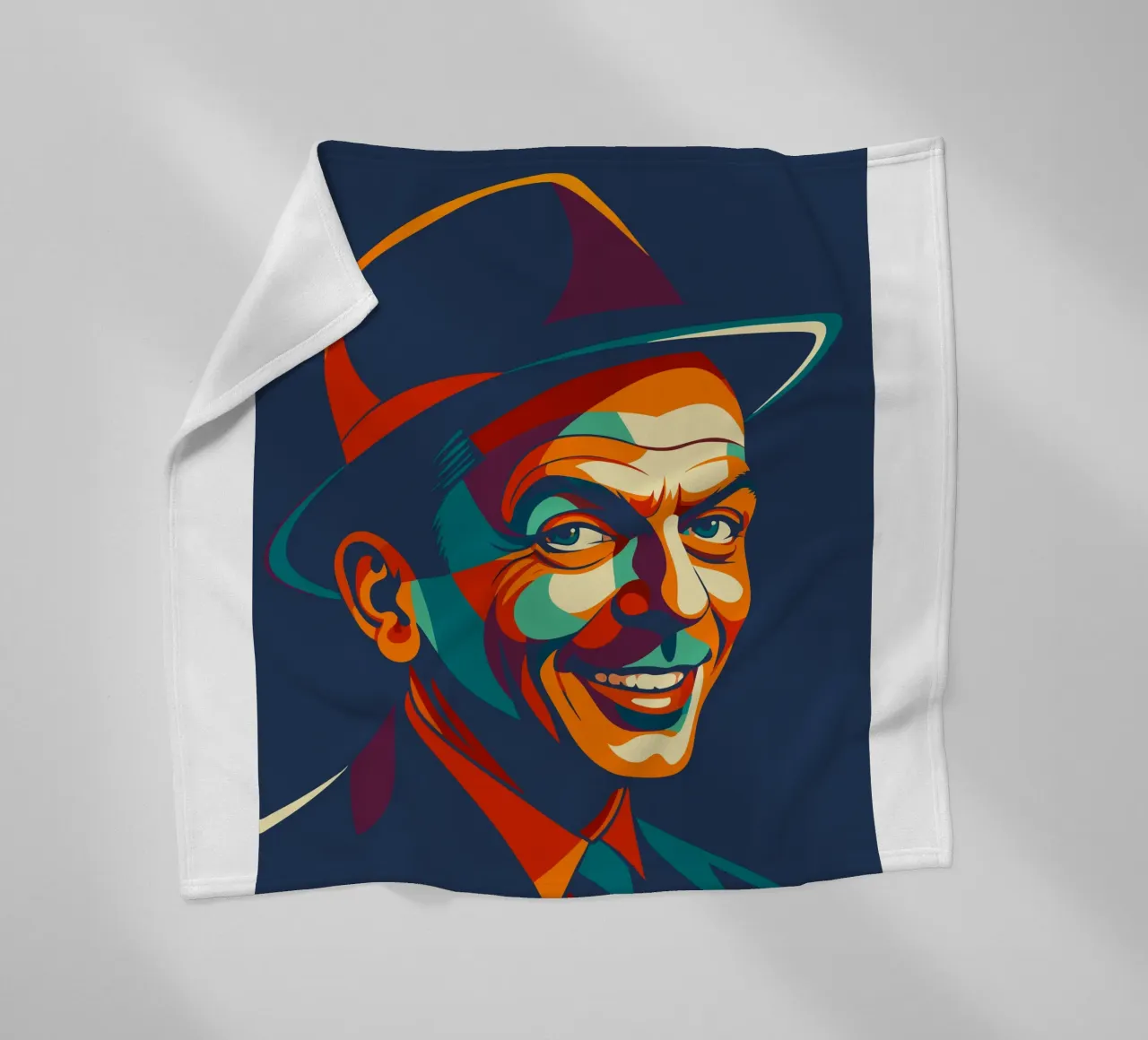 frank sinatra retro pop art wpap coperta in pile da aiswa