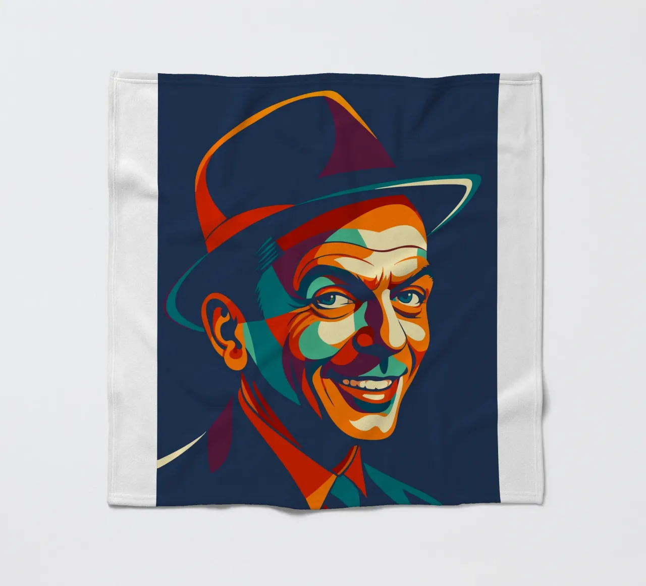 frank sinatra retro pop art wpap coperta in pile da aiswa