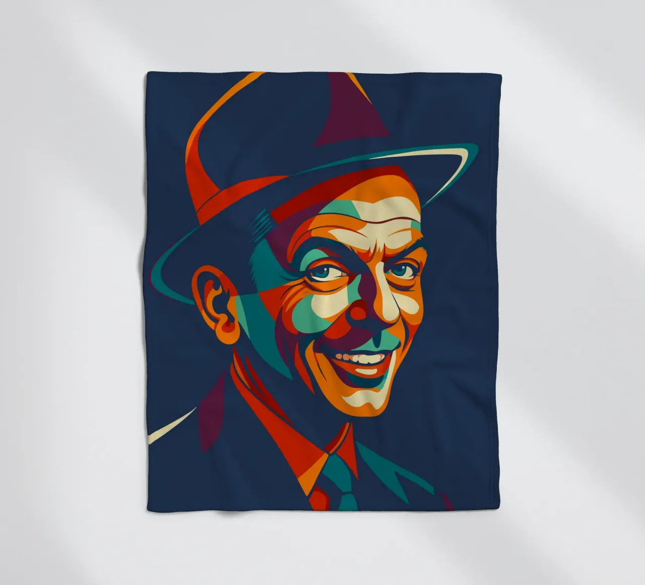 frank sinatra retro pop art wpap coperta in pile da aiswa