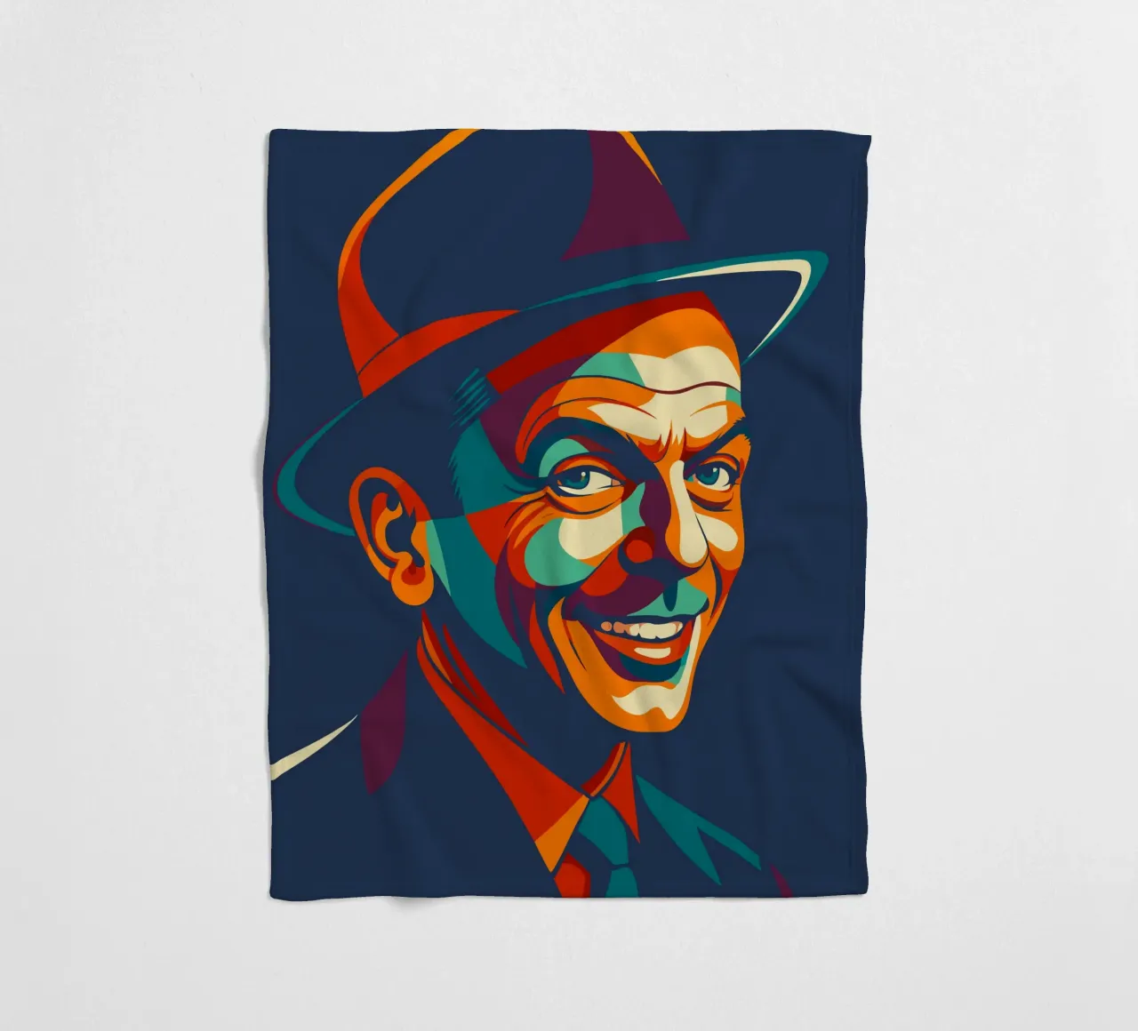 frank sinatra retro pop art wpap coperta in pile da aiswa