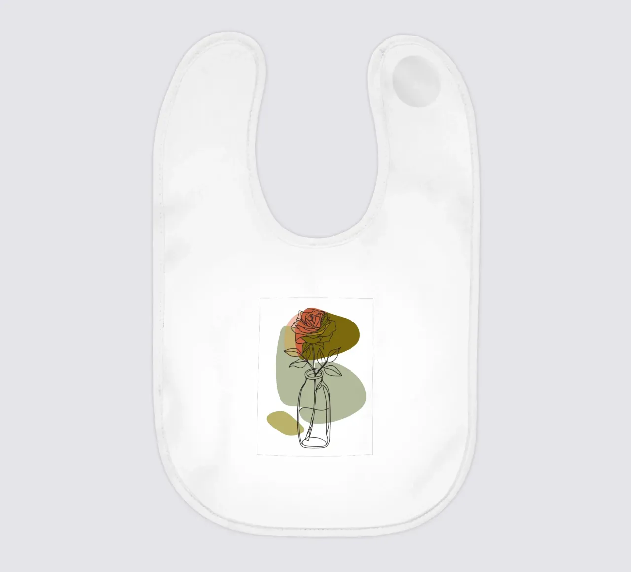 Rose minimaliste bavaglino da RELAXING TOUCH