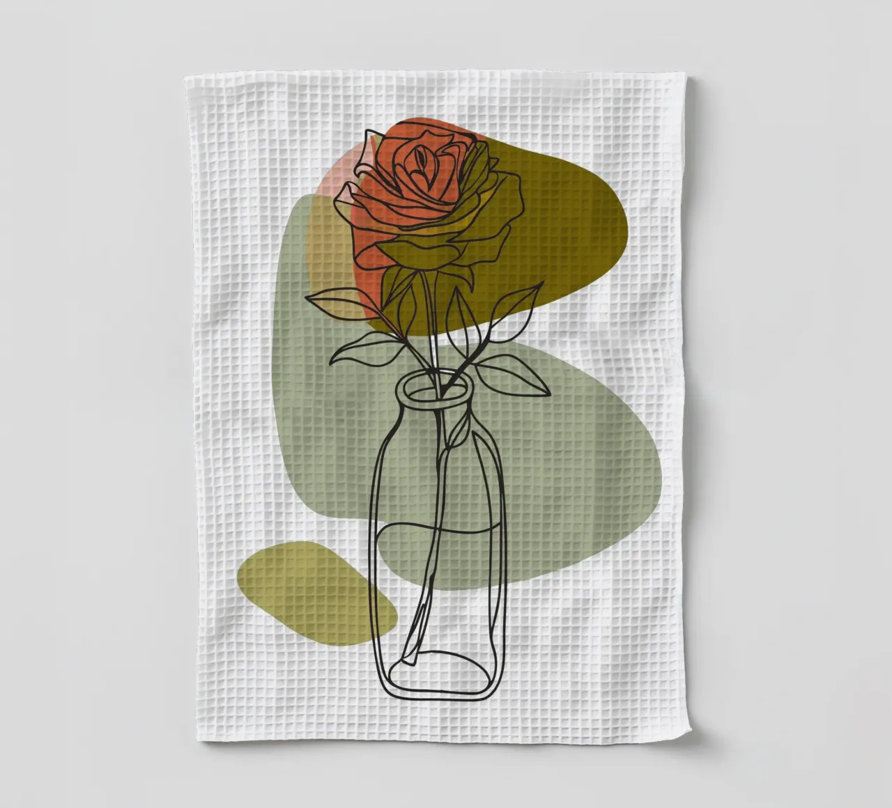 Rose minimaliste canovaccio da cucina da RELAXING TOUCH