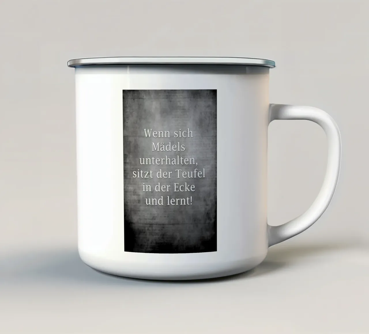 Wenn sich Mädels unterhalten... tazza in smalto da anna-liebt