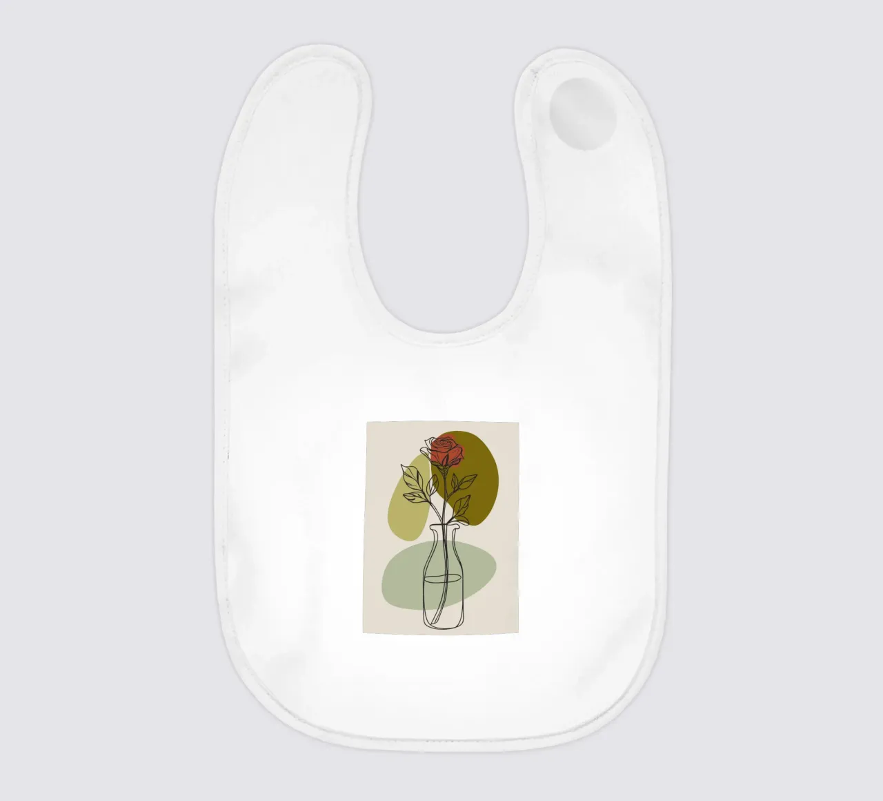 Rose minimaliste bavaglino da RELAXING TOUCH