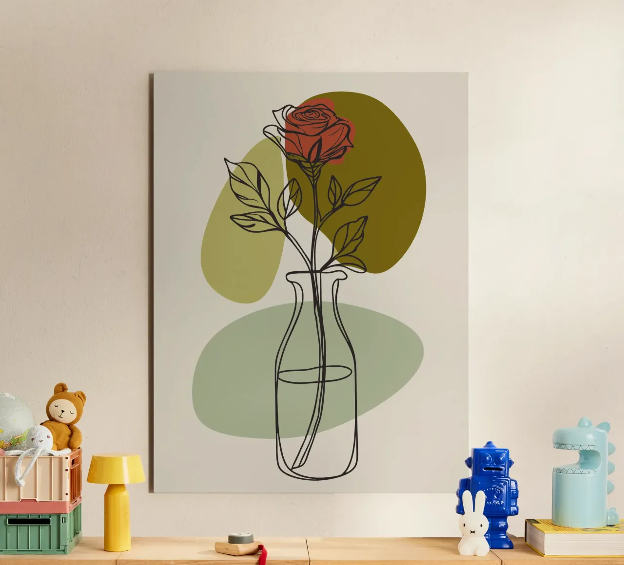 Minimalist Roses alu-dibond by RELAXING TOUCH