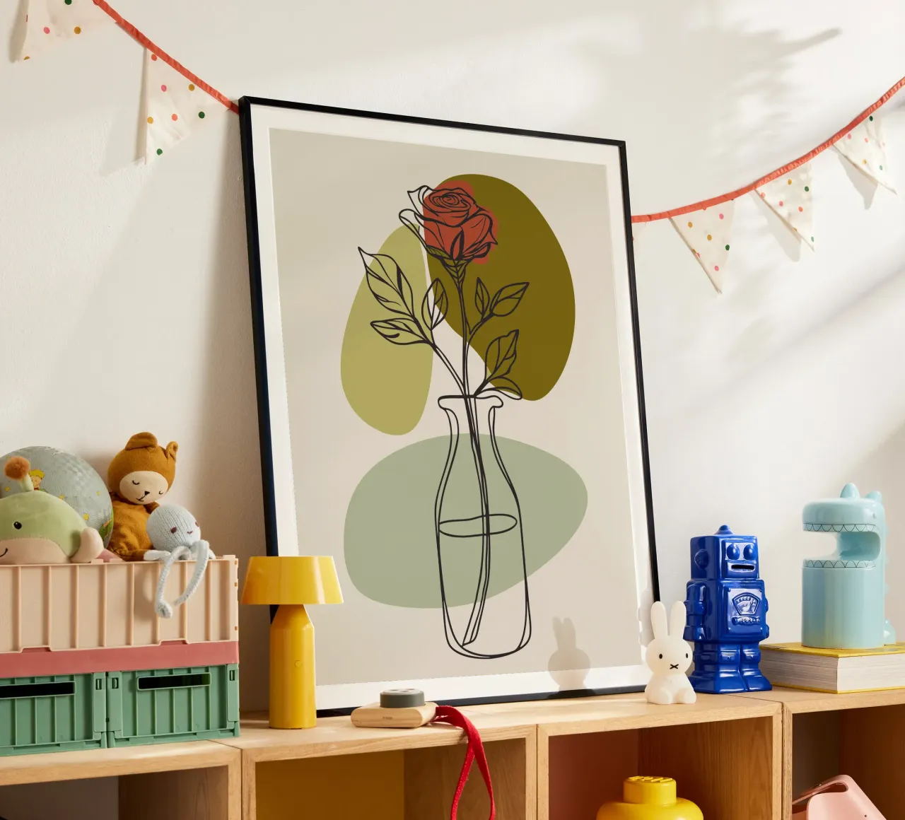 Rose minimaliste poster da RELAXING TOUCH