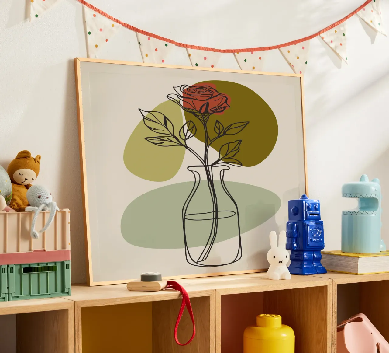 Rose minimaliste poster da RELAXING TOUCH