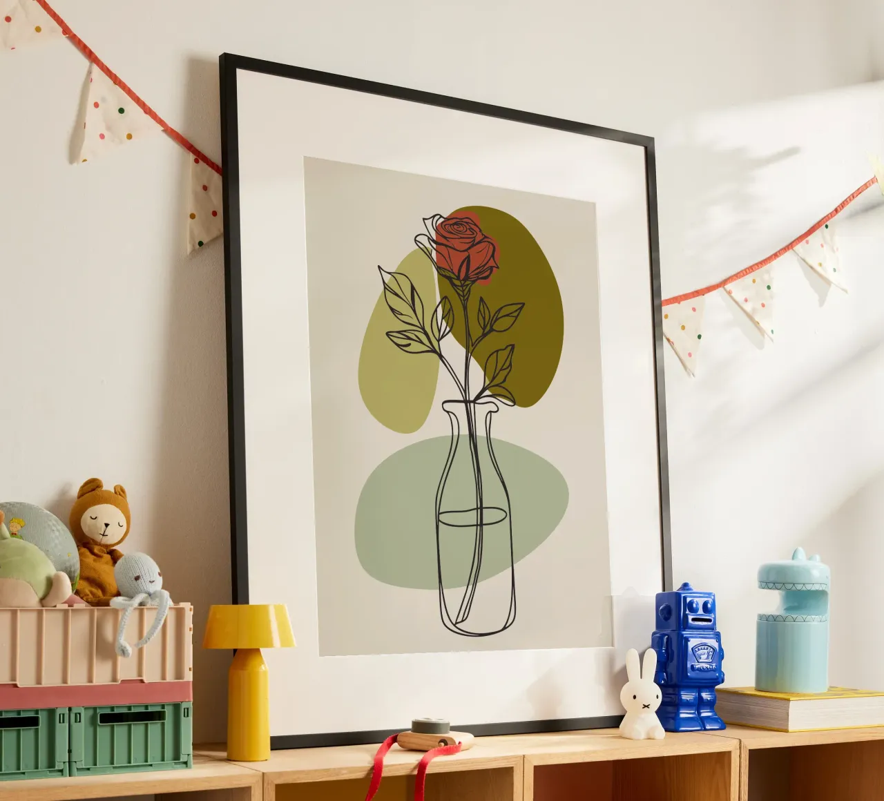 Rose minimaliste poster da RELAXING TOUCH