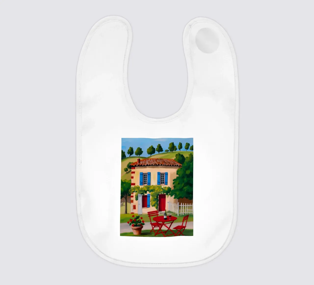 Roter Tisch Alfresco Babylätzchen von Paez Harmony