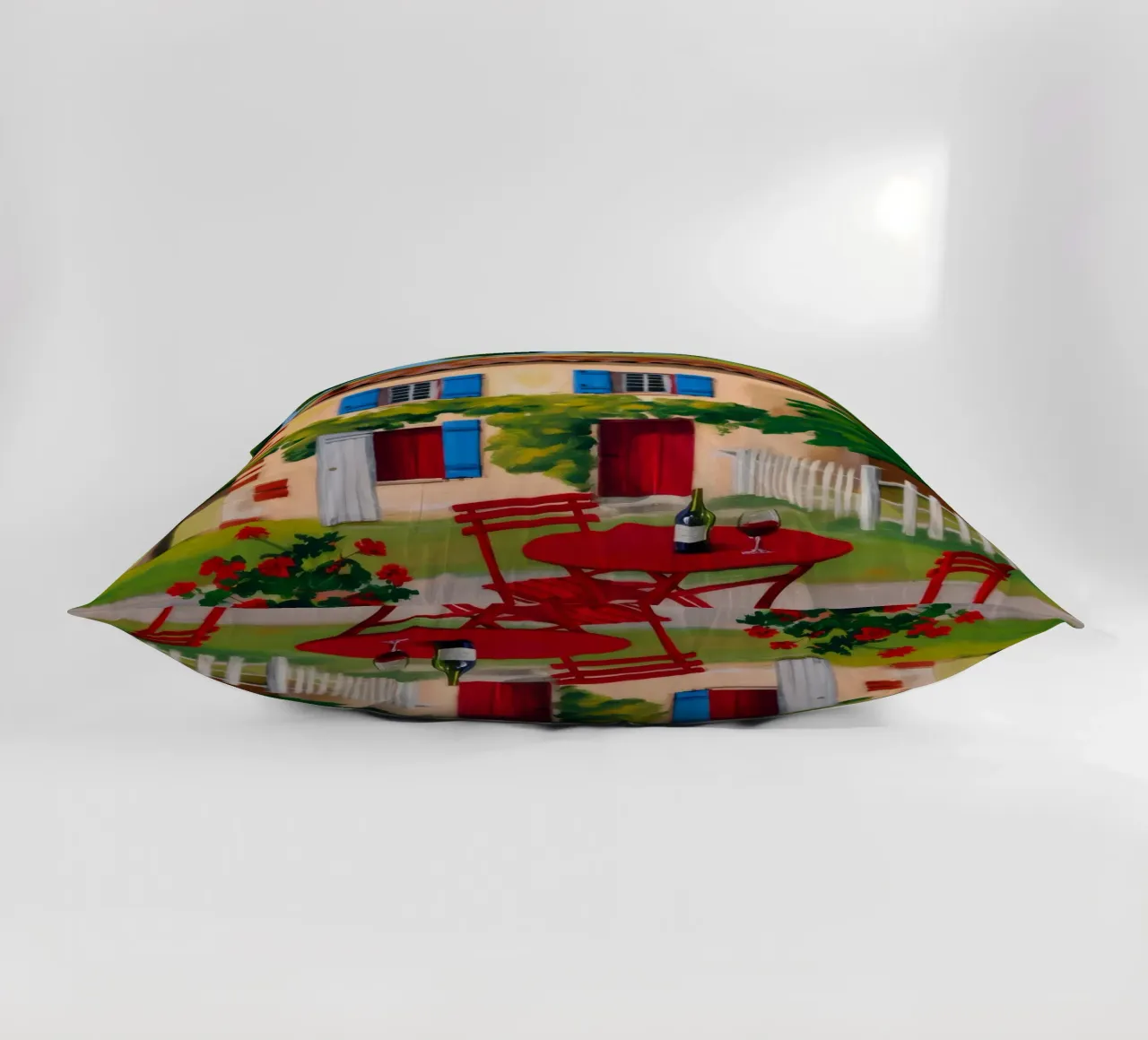 Red Table Alfresco decorative cushion by Paez Harmony