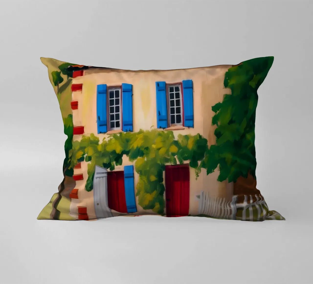 Red Table Alfresco decorative cushion by Paez Harmony