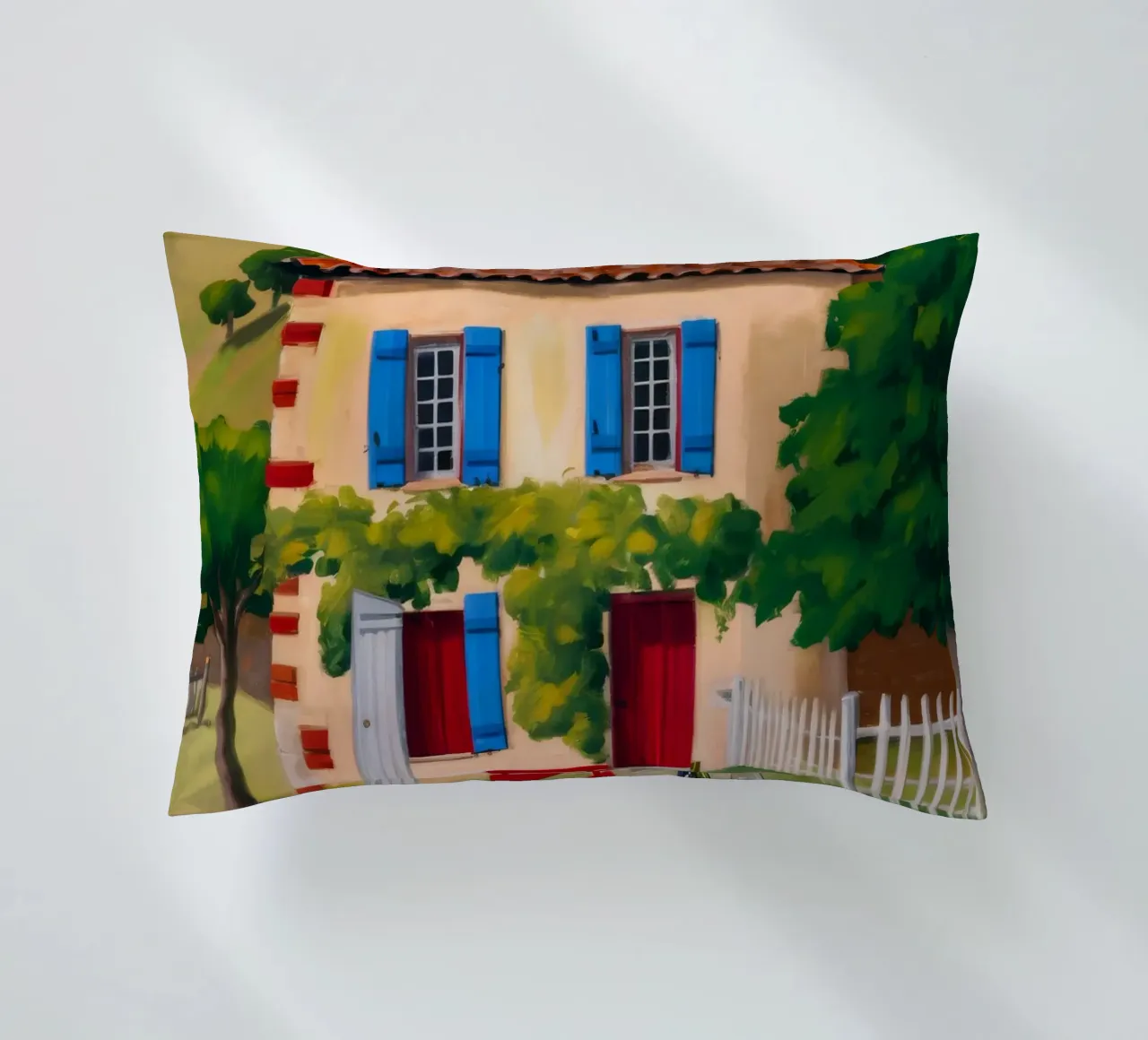 Red Table Alfresco decorative cushion by Paez Harmony