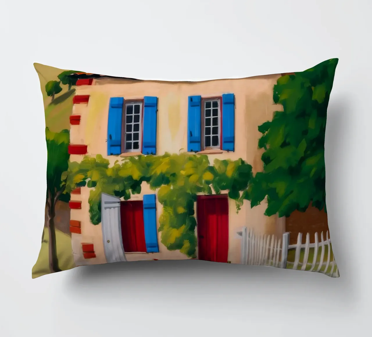 Red Table Alfresco decorative cushion by Paez Harmony