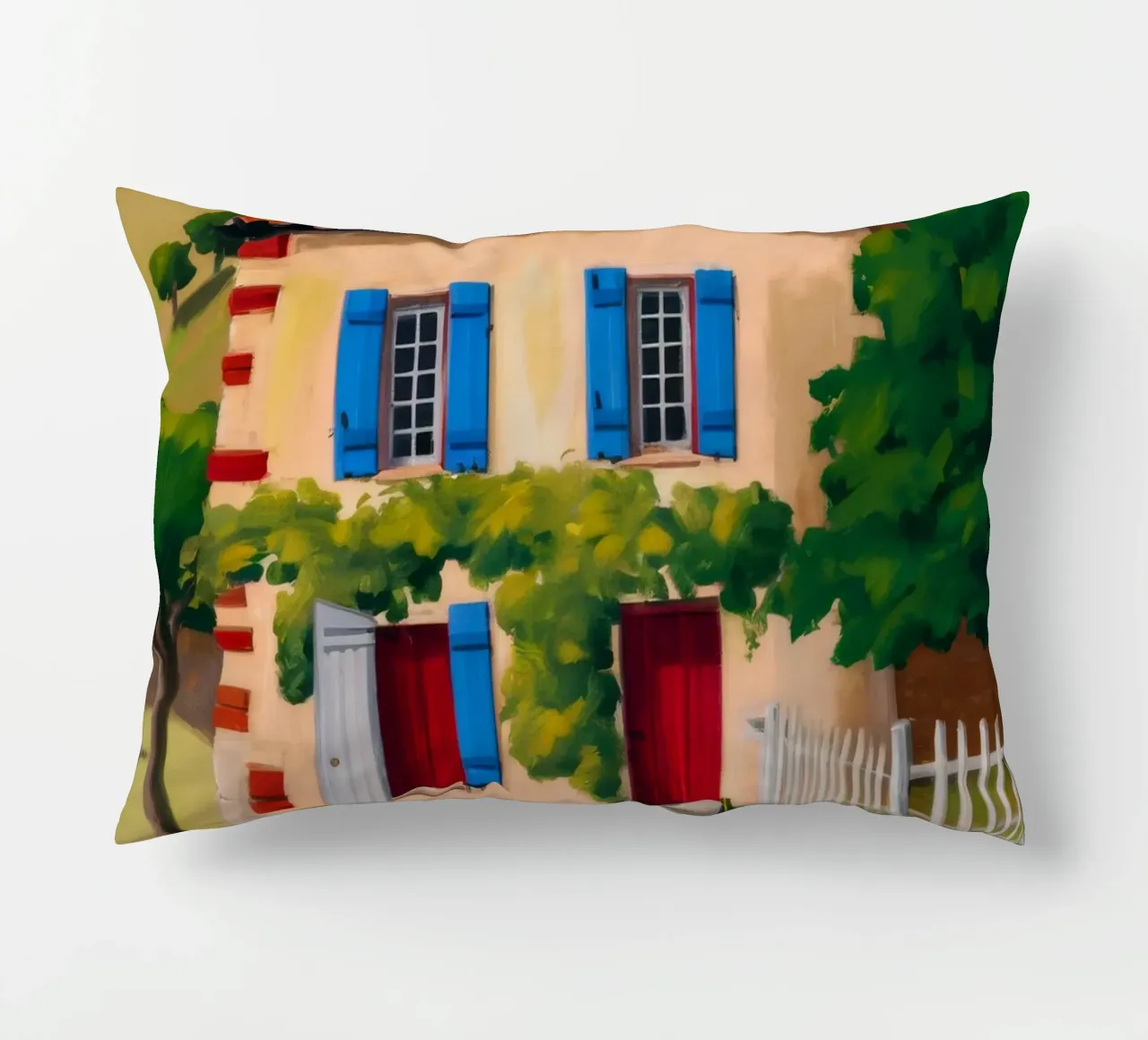 Red Table Alfresco decorative cushion by Paez Harmony