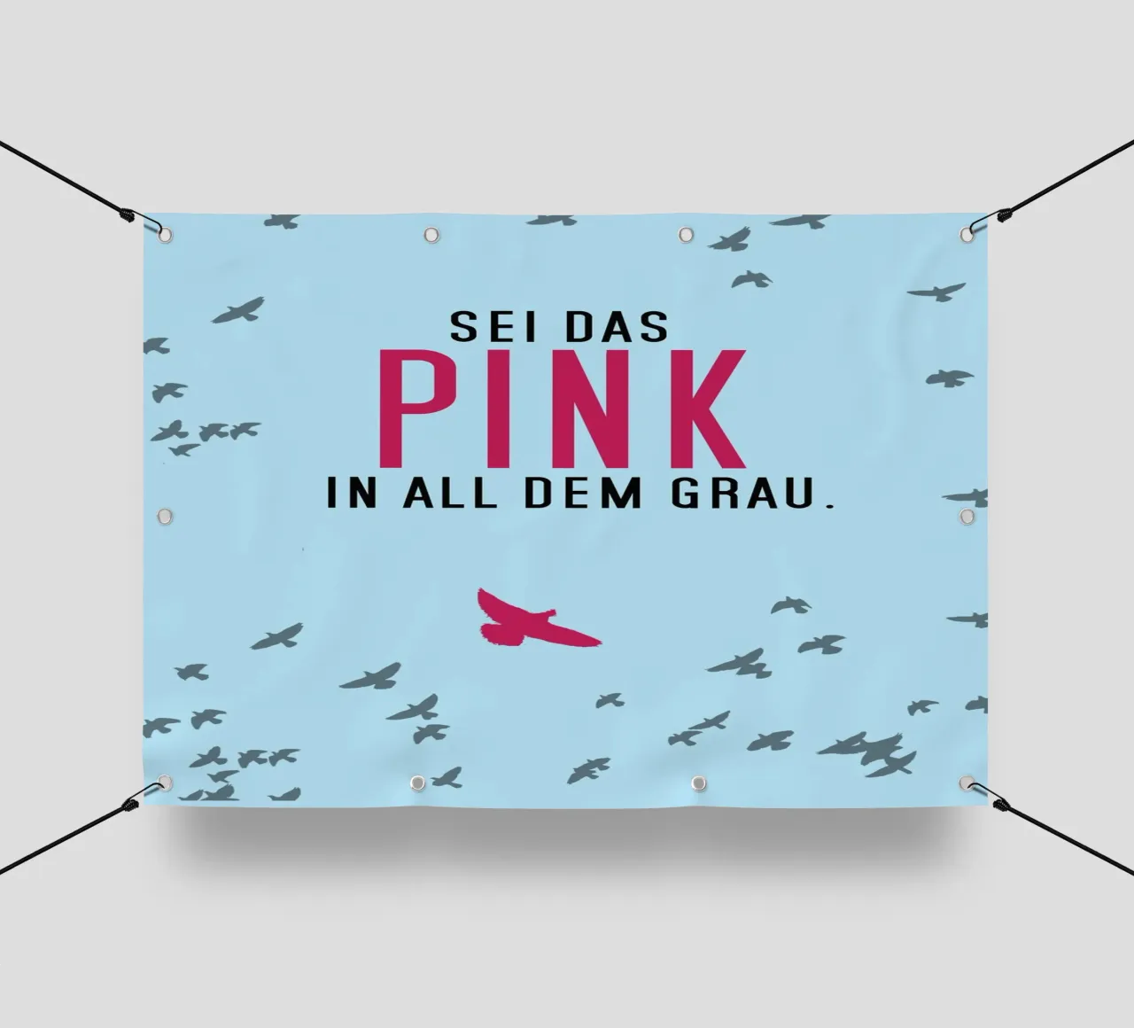 Sei das Pink in all dem Grau telo in pvc da anna-liebt
