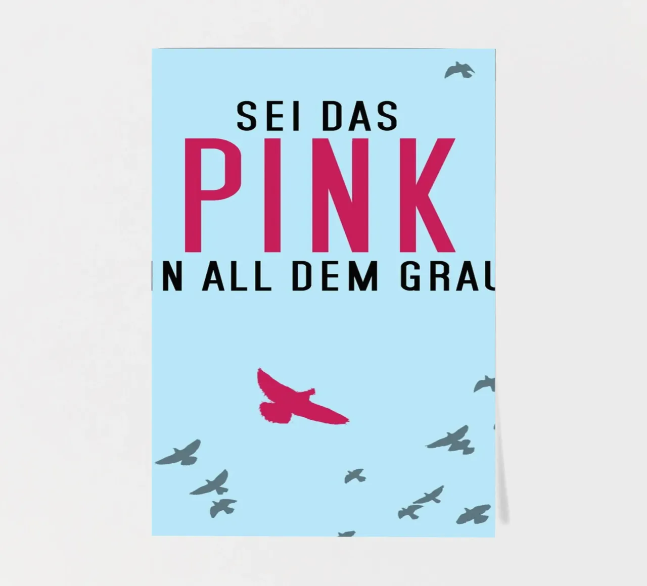 Sei das Pink in all dem Grau sticker sheet by anna-liebt