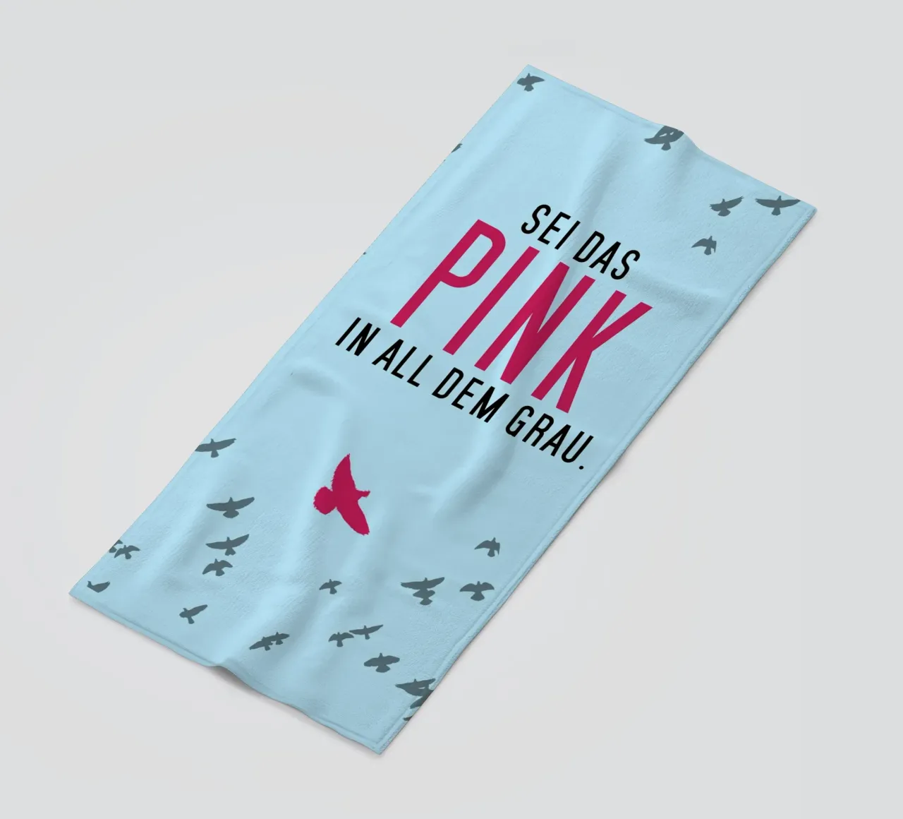 Sei das Pink in all dem Grau telo mare da anna-liebt