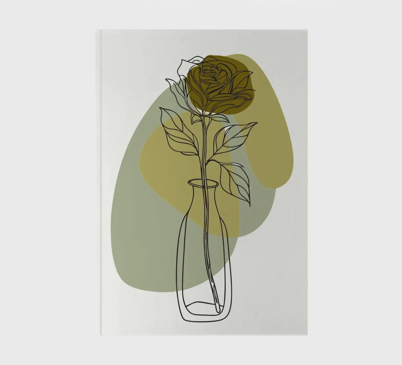 Minimalist Roses notebook by RELAXING TOUCH