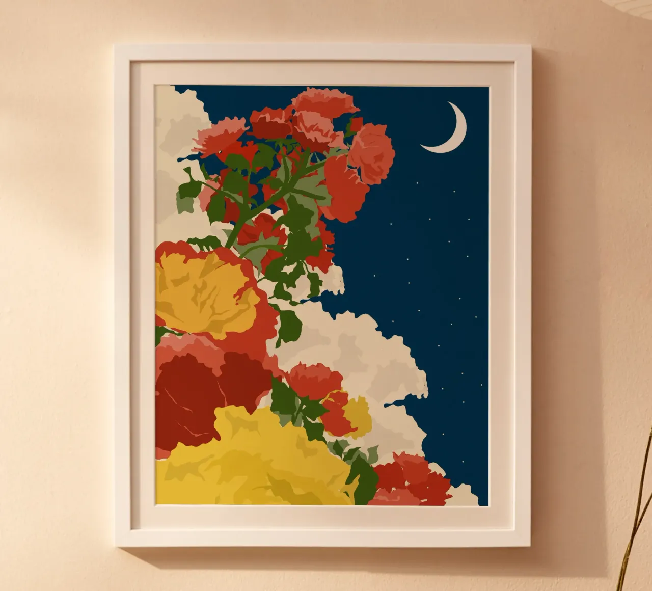 Chiaro di luna poster con telaio in legno da 83oranges