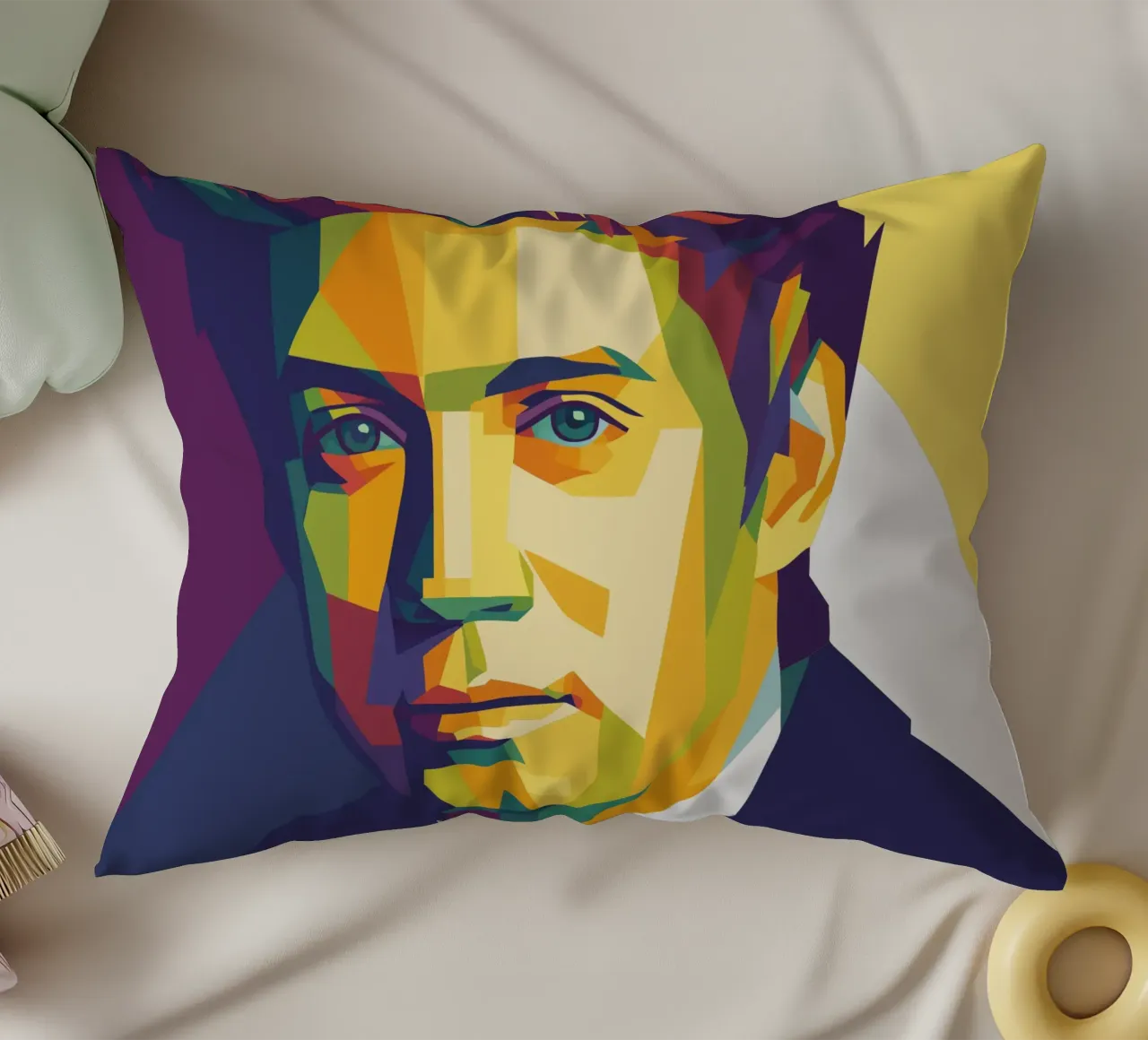 harry styles retro pop art wpap cuscino da aiswa