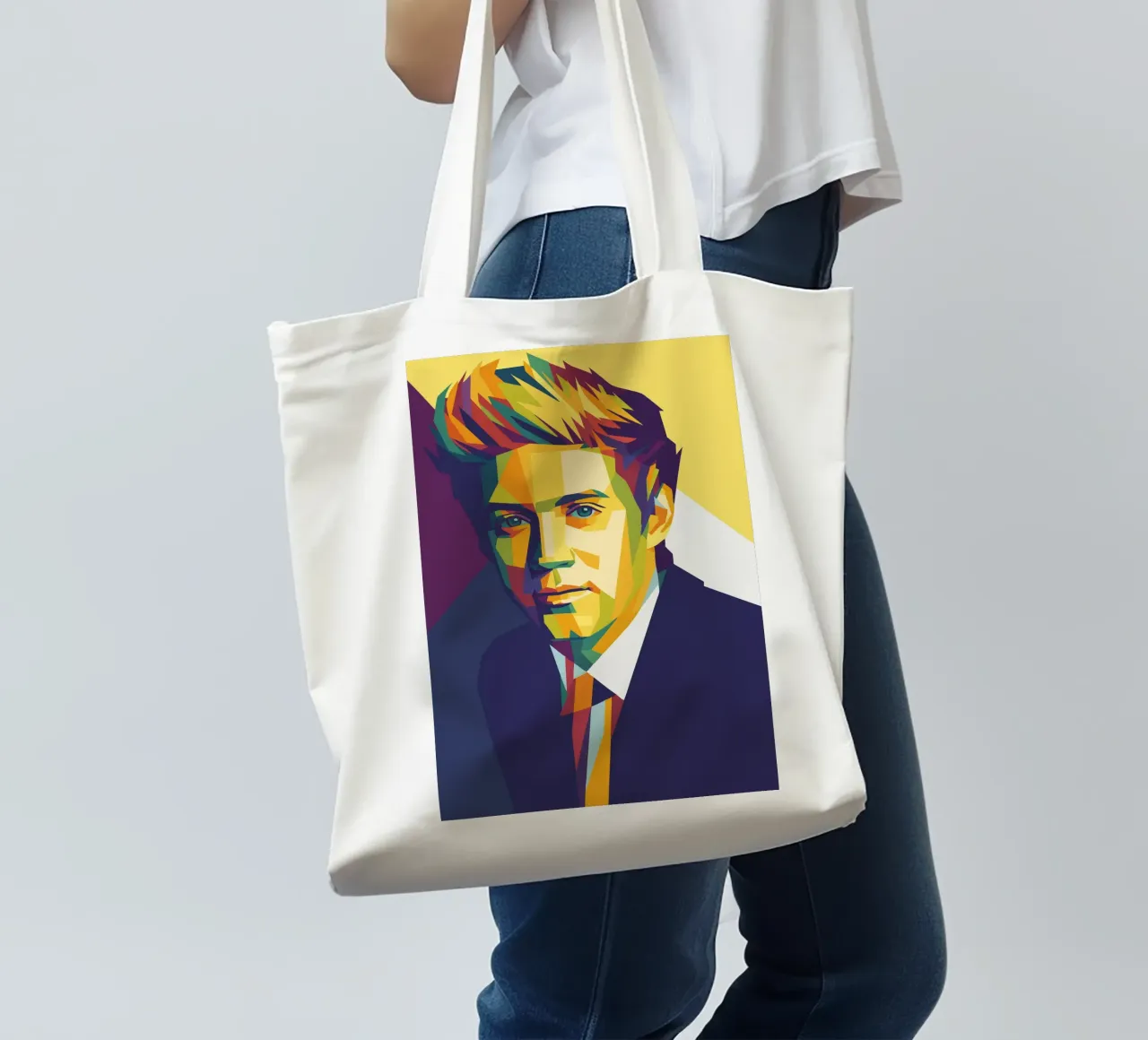 harry styles retro pop art wpap borsa in juta da aiswa