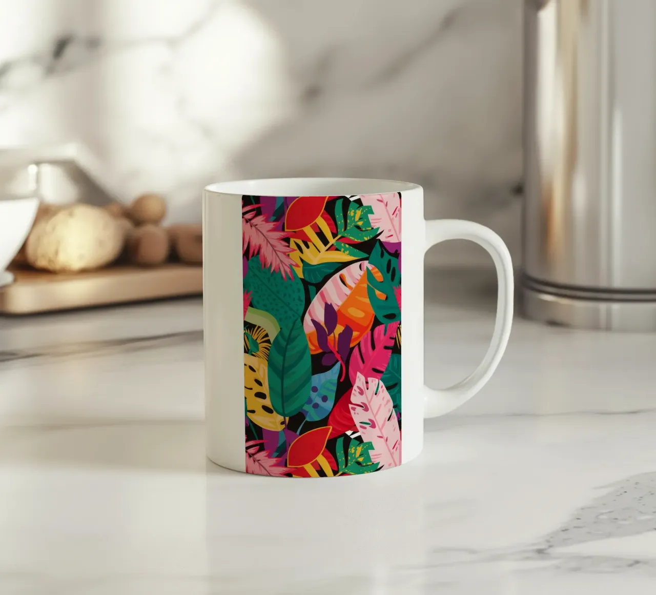 Parrot's Lush Hideaway ceramic mug by Paez Harmony
