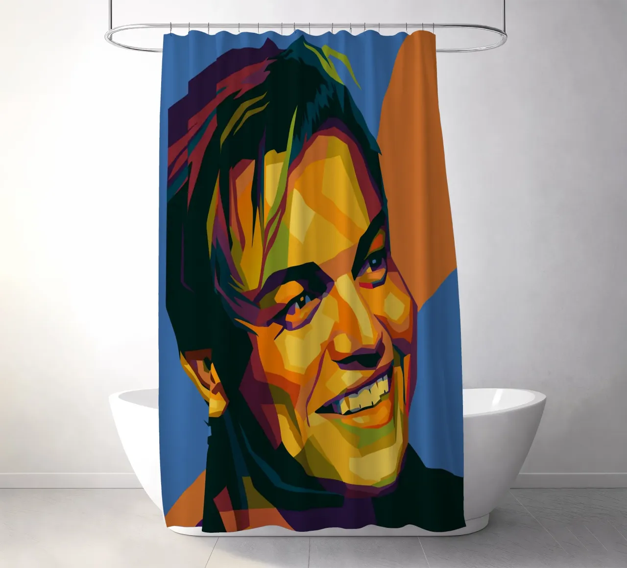 jack dawson retro pop art wpap shower curtain by aiswa