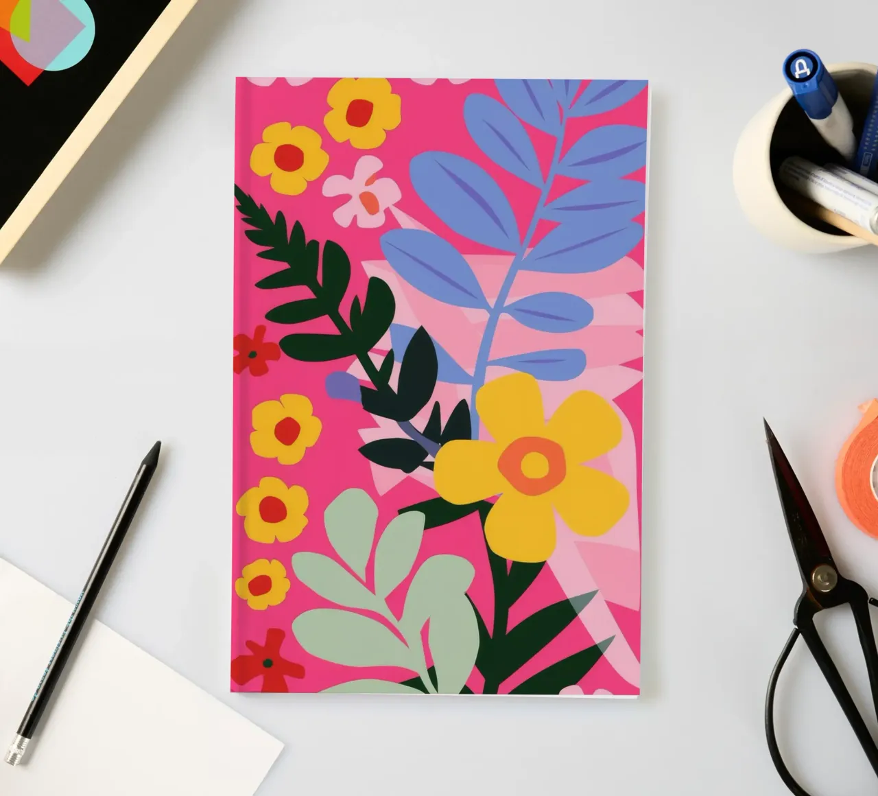 Candy Stripe Florals notebook by Paez Harmony