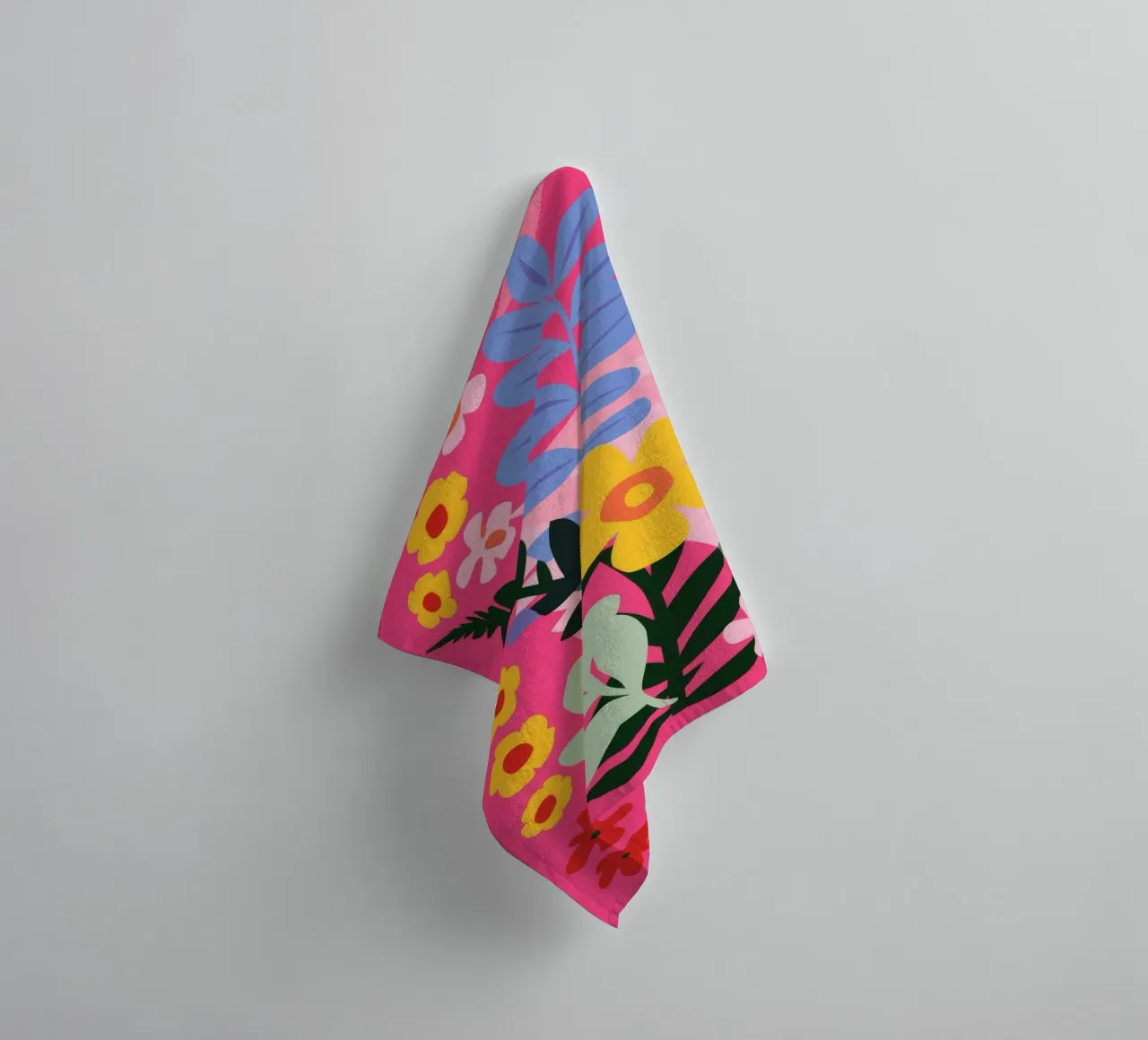 Fiori a strisce Candy asciugamano da bagno da Paez Harmony