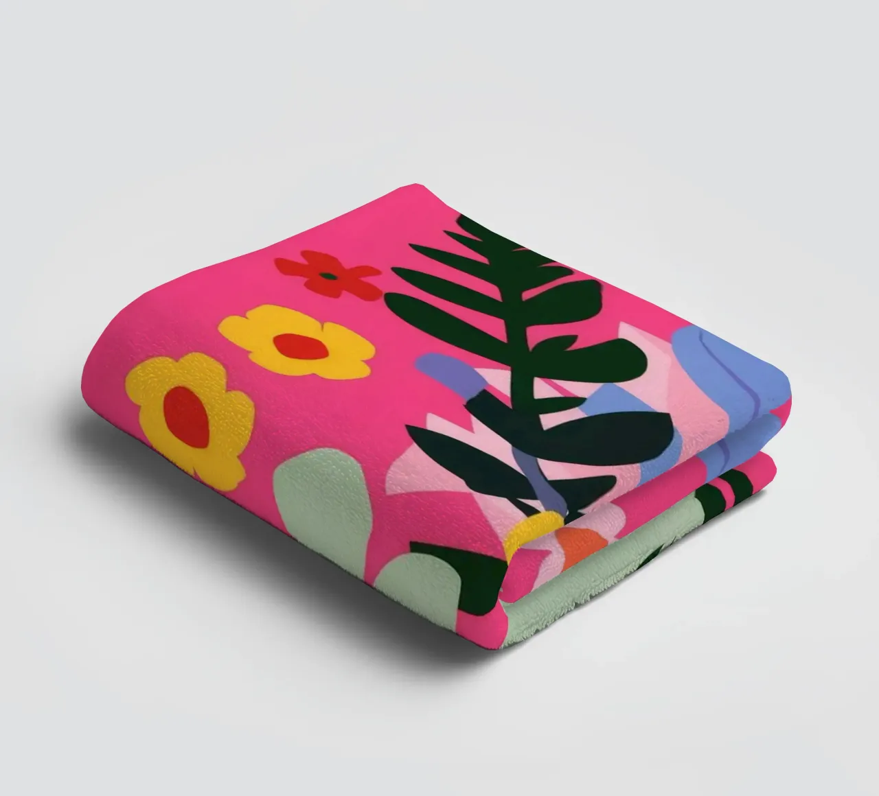 Fiori a strisce Candy asciugamano da bagno da Paez Harmony