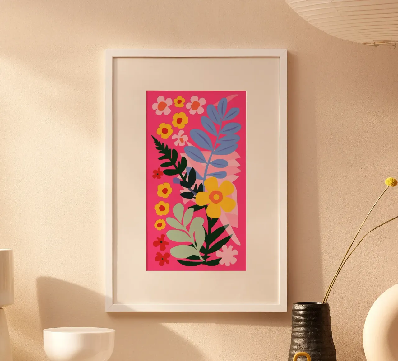 Candy Stripe Florals poster by Paez Harmony