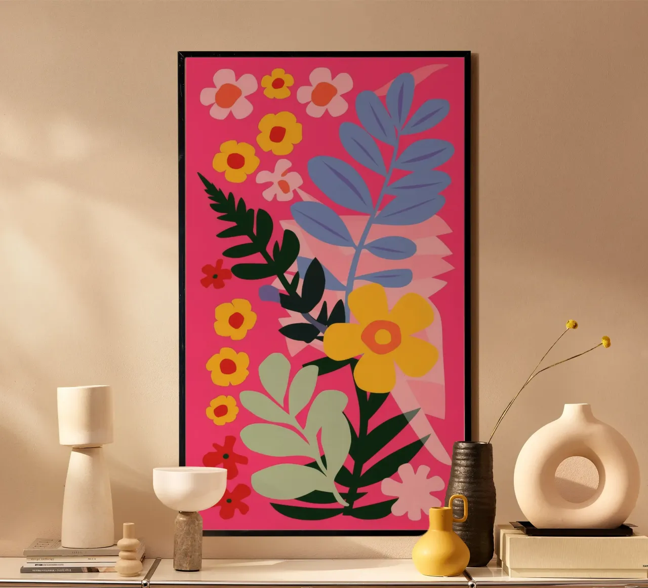 Candy Stripe Florals poster by Paez Harmony