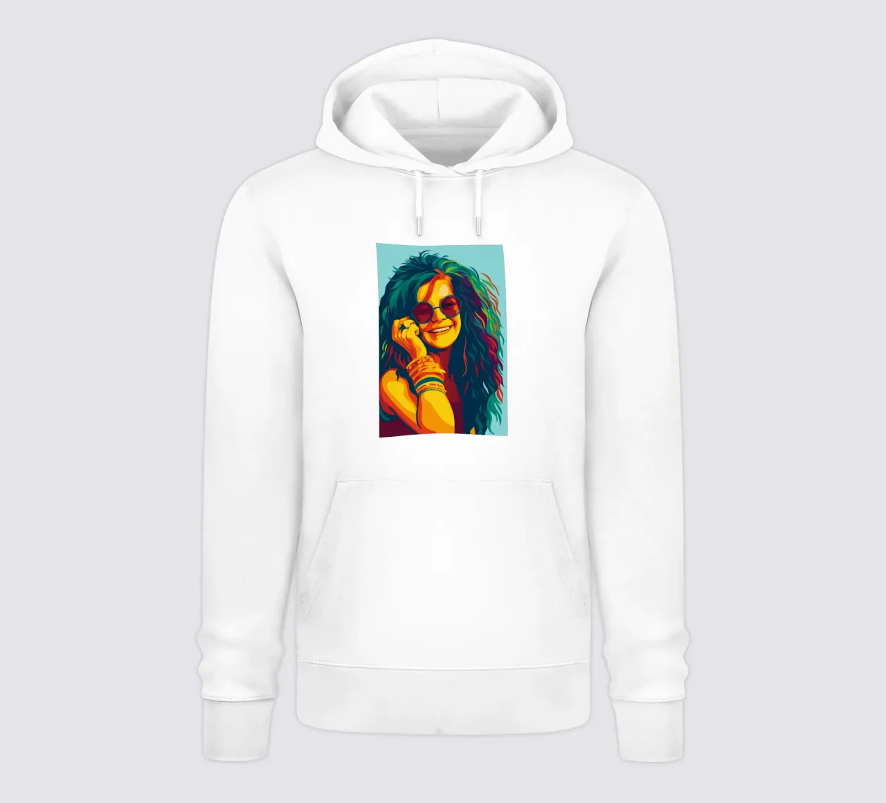 janis joplin retro pop art wpap felpa con cappuccio da aiswa