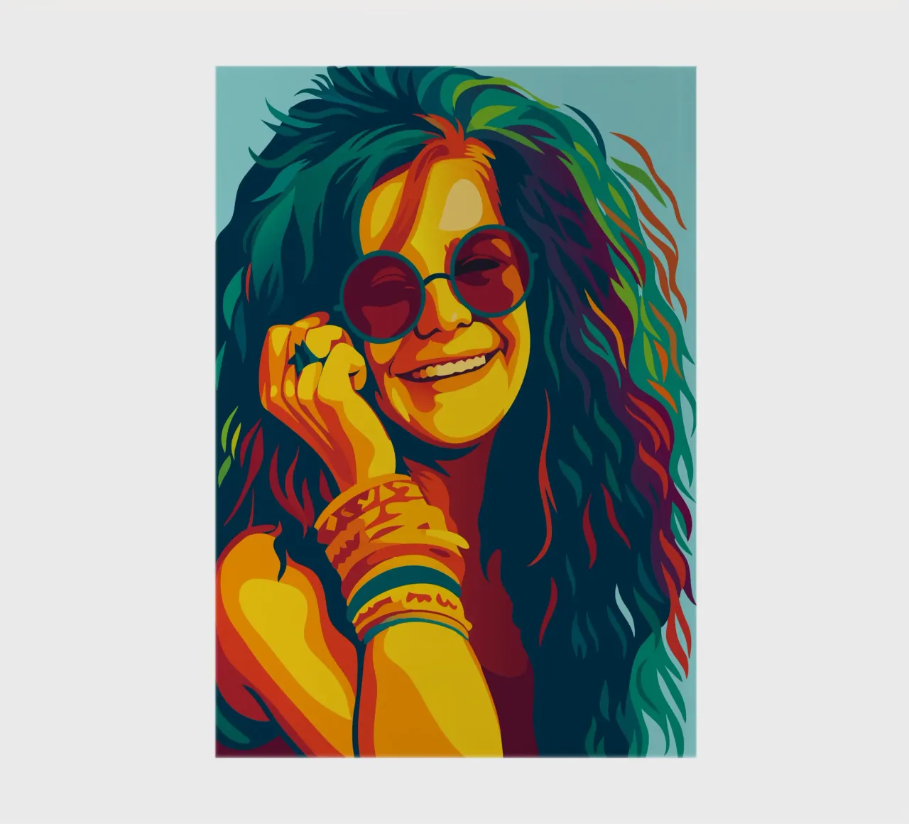 janis joplin retro pop art wpap notebook by aiswa