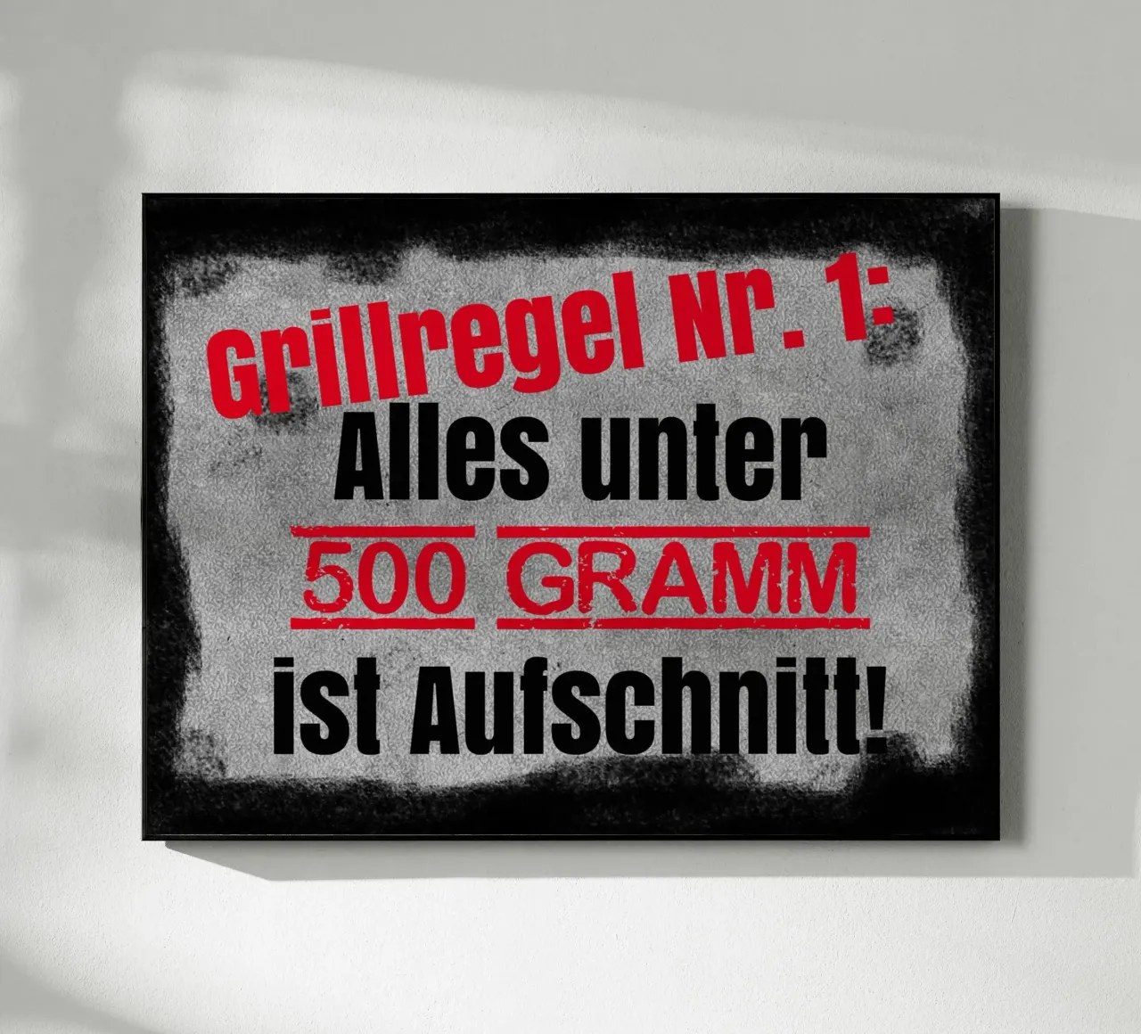 Grillregel Nr. 1 acrylic glass by anna-liebt