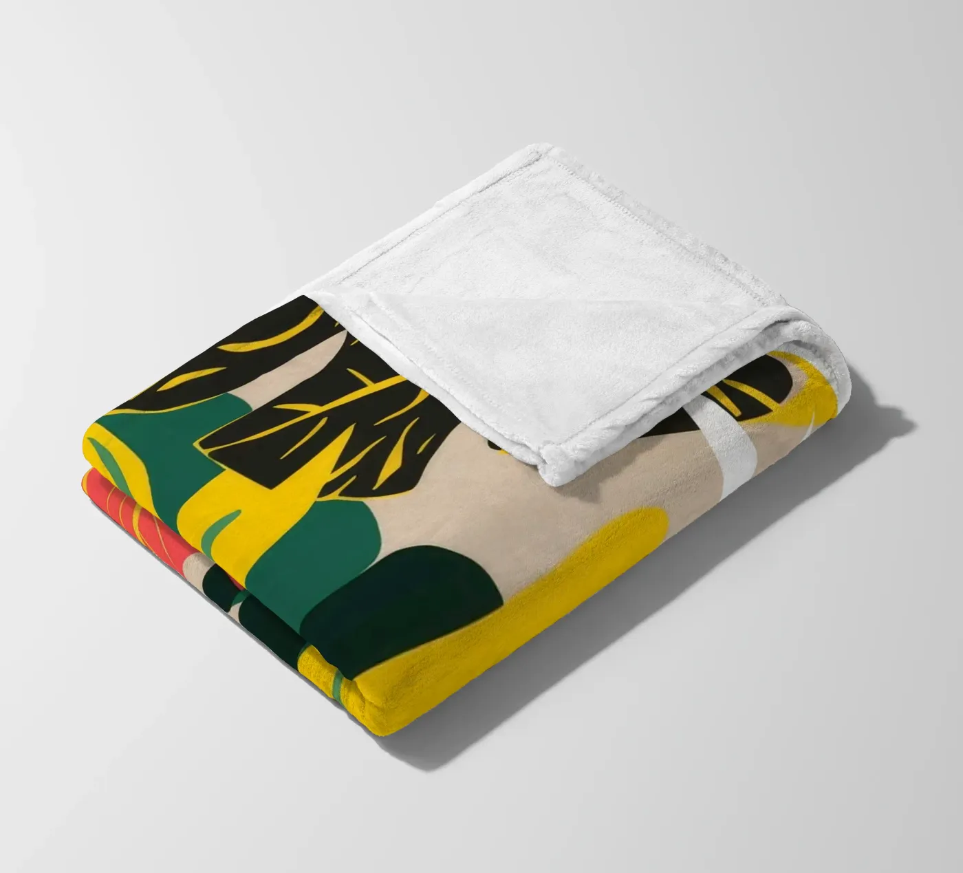 Shadow Leaf Dance fleece blanket by Paez Harmony