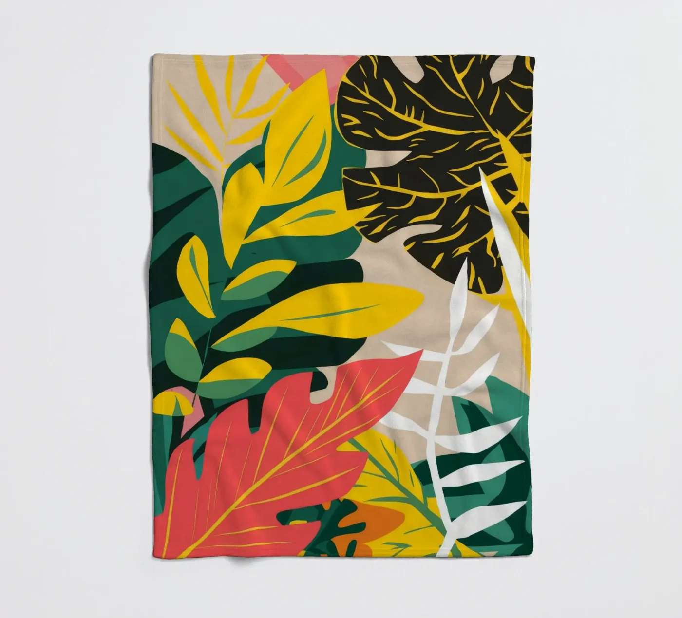 Shadow Leaf Dance fleece blanket by Paez Harmony