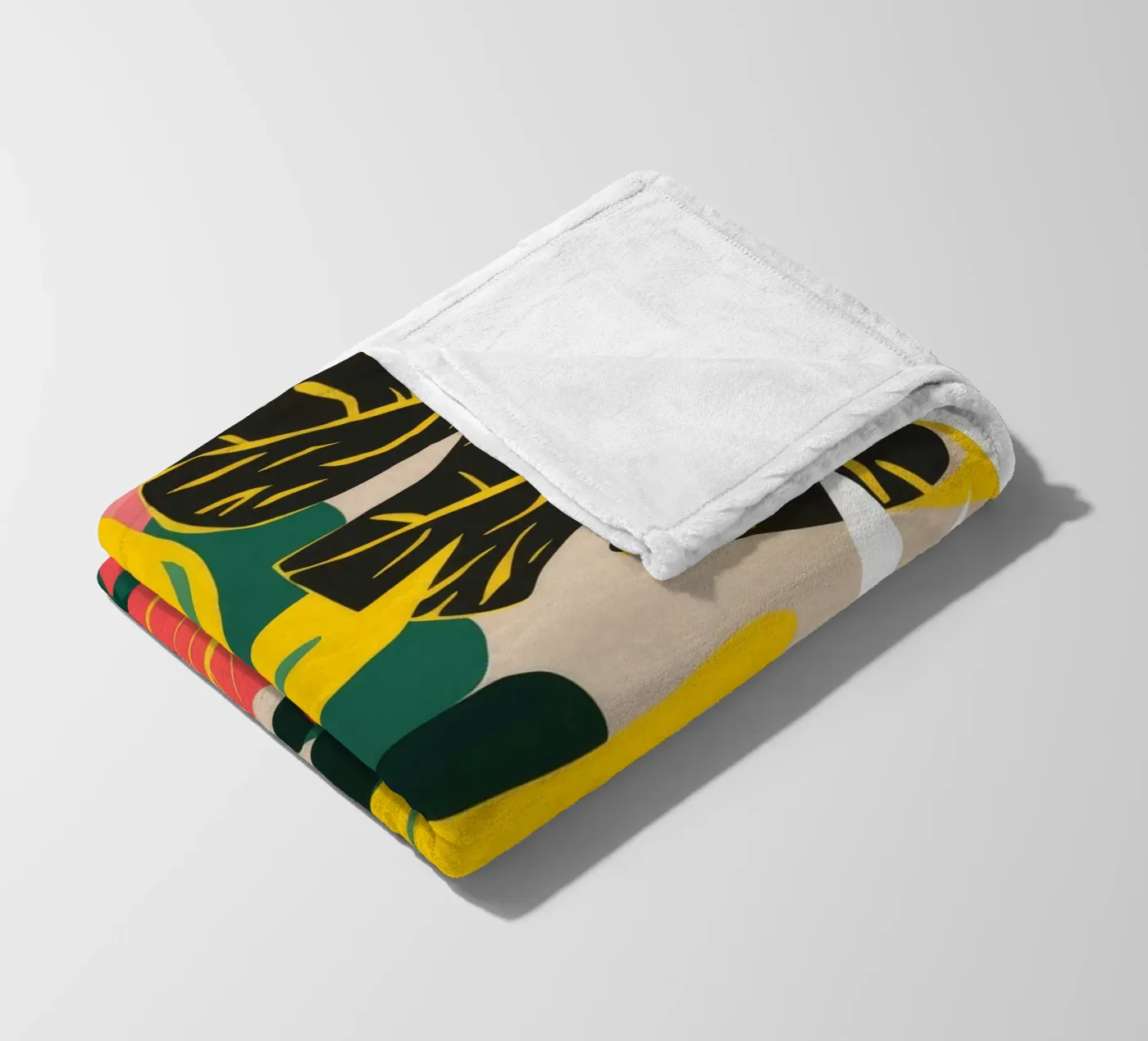 Shadow Leaf Dance fleece blanket by Paez Harmony