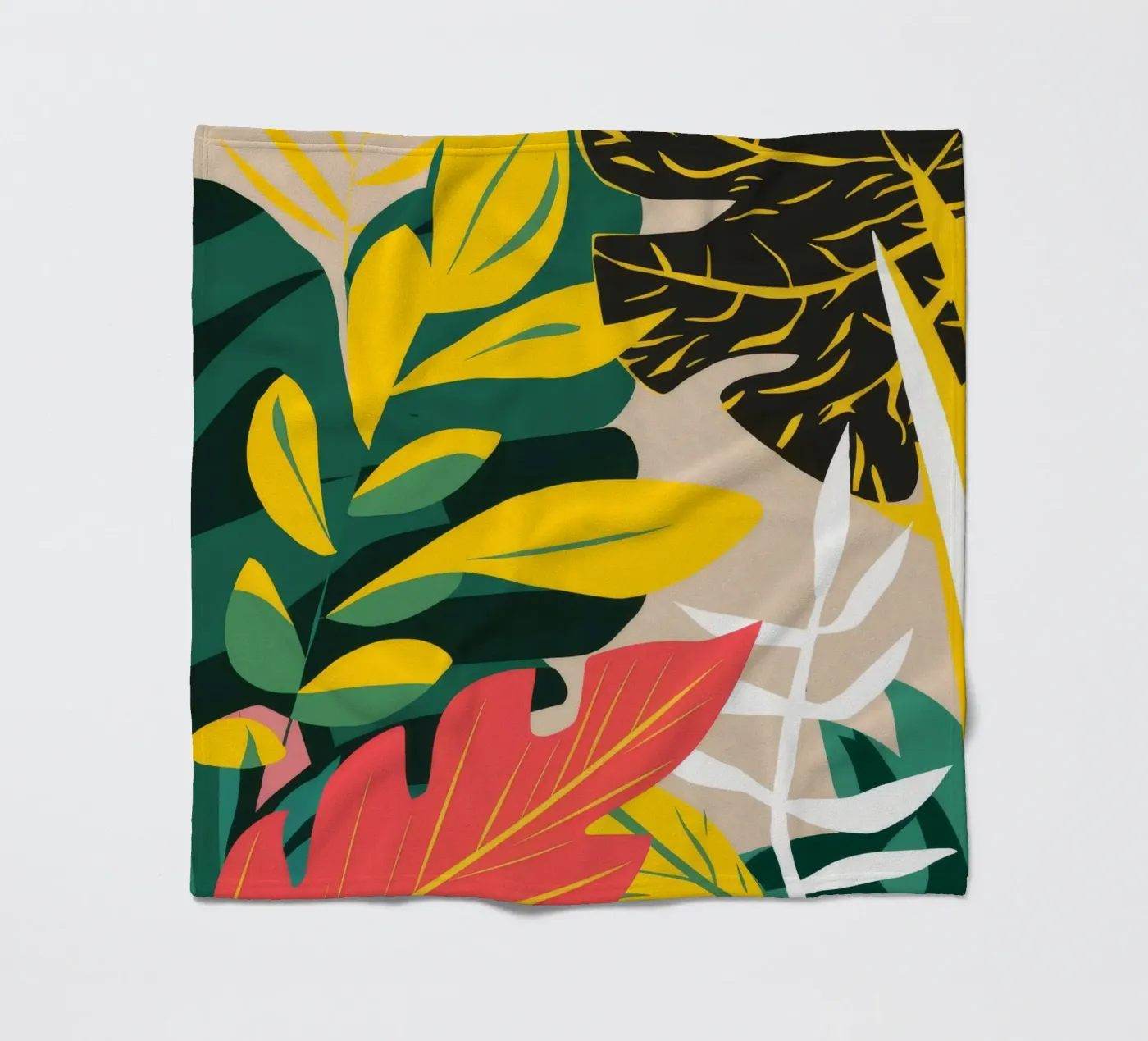 Shadow Leaf Dance fleece blanket by Paez Harmony