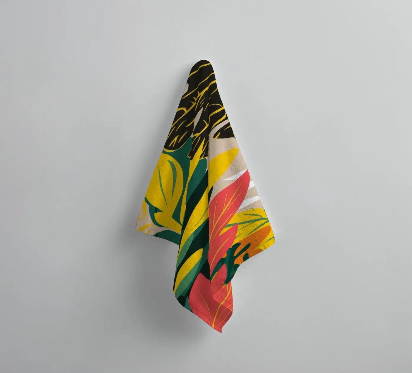 Shadow Leaf Dance towel by Paez Harmony