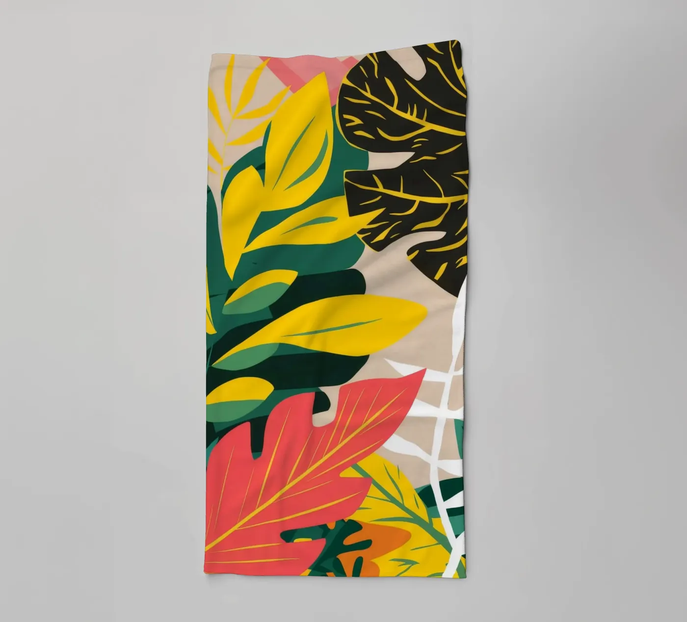 Shadow Leaf Dance towel by Paez Harmony