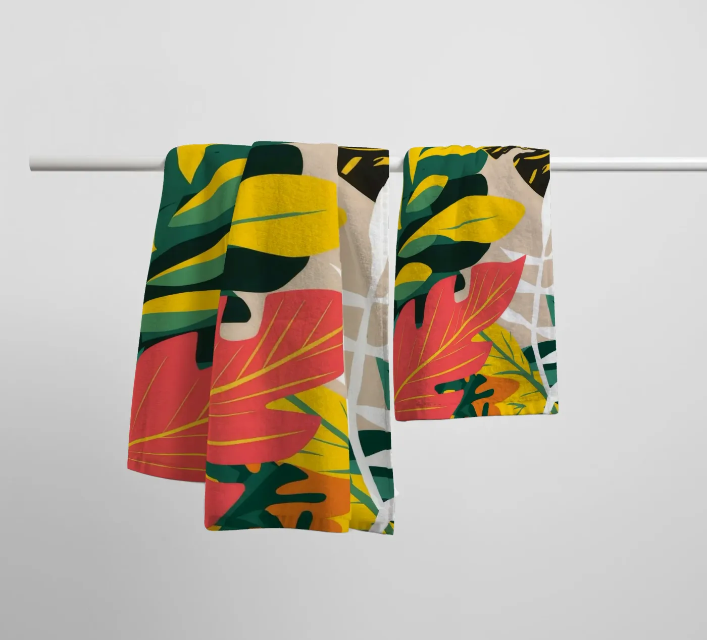Shadow Leaf Dance towel by Paez Harmony