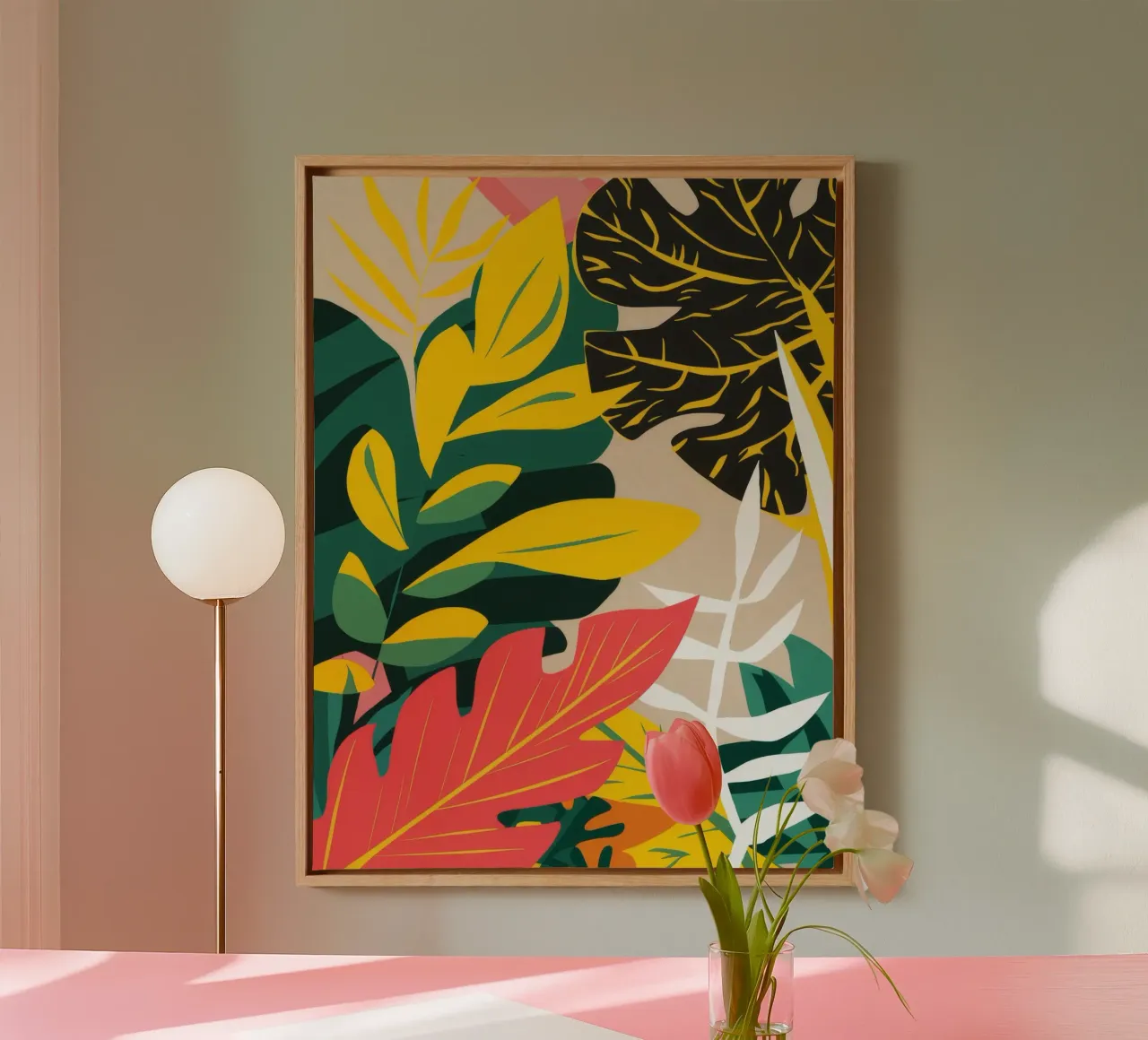 Schaduwblad dans canvas met Baklijst van Paez Harmony