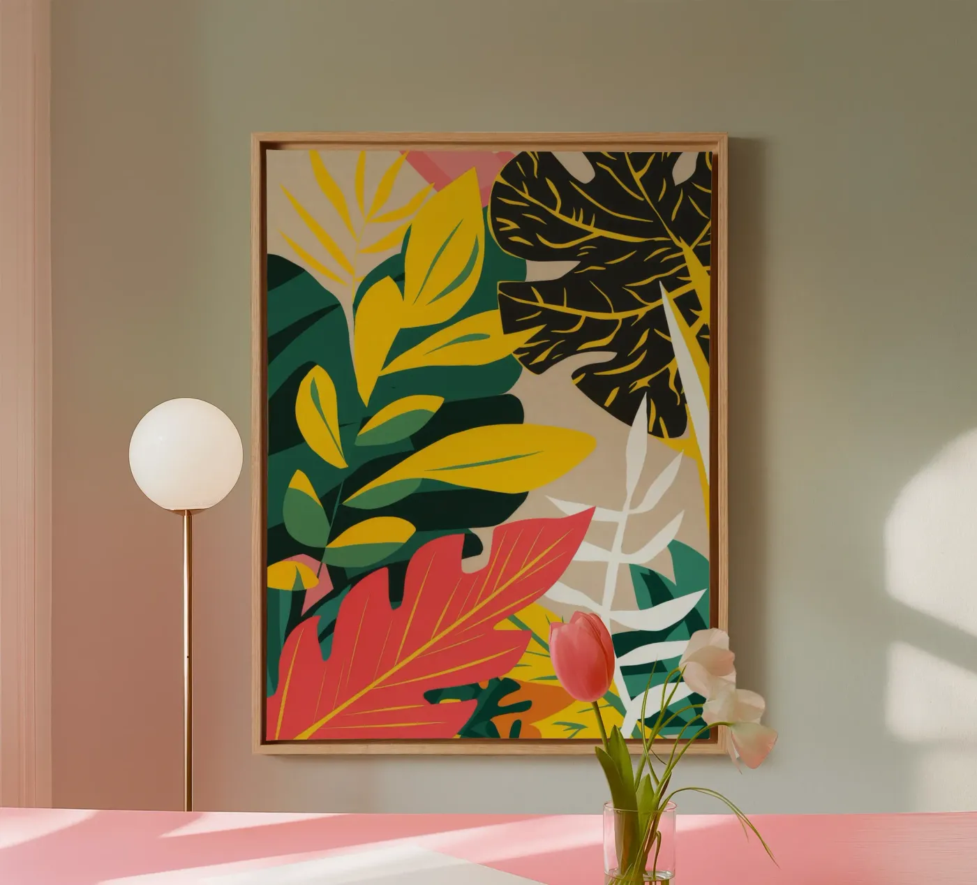 Shadow Leaf Dance canvas by Paez Harmony