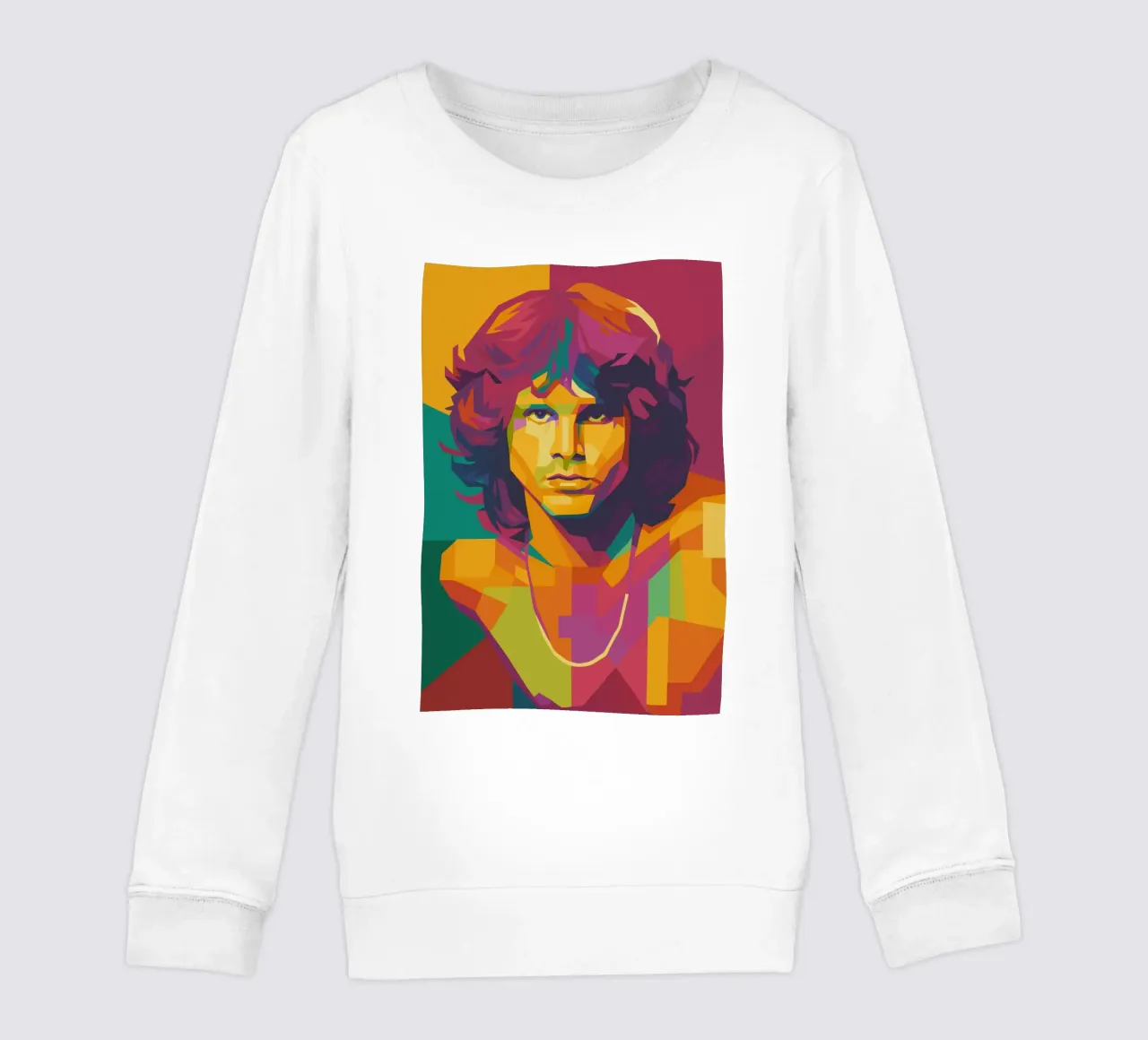 jim morison retro pop art wpap felpa bambino da aiswa