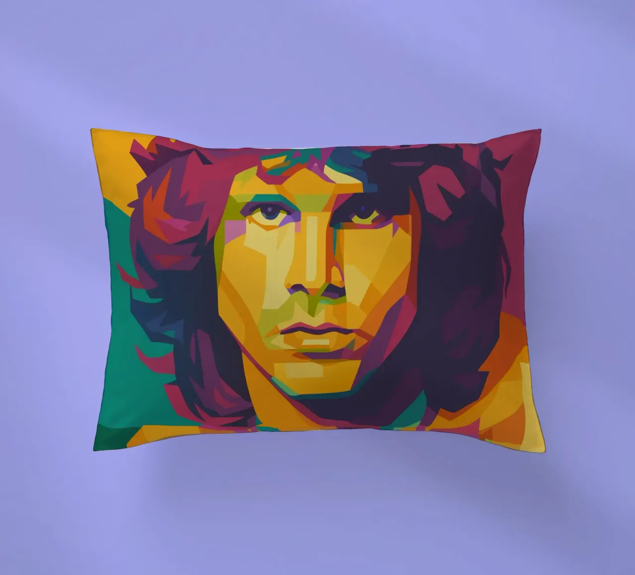 jim morison retro pop art wpap cuscino da aiswa