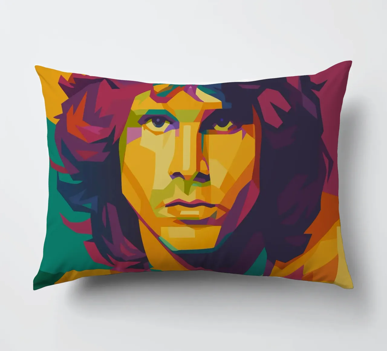 jim morison retro pop art wpap cuscino da aiswa