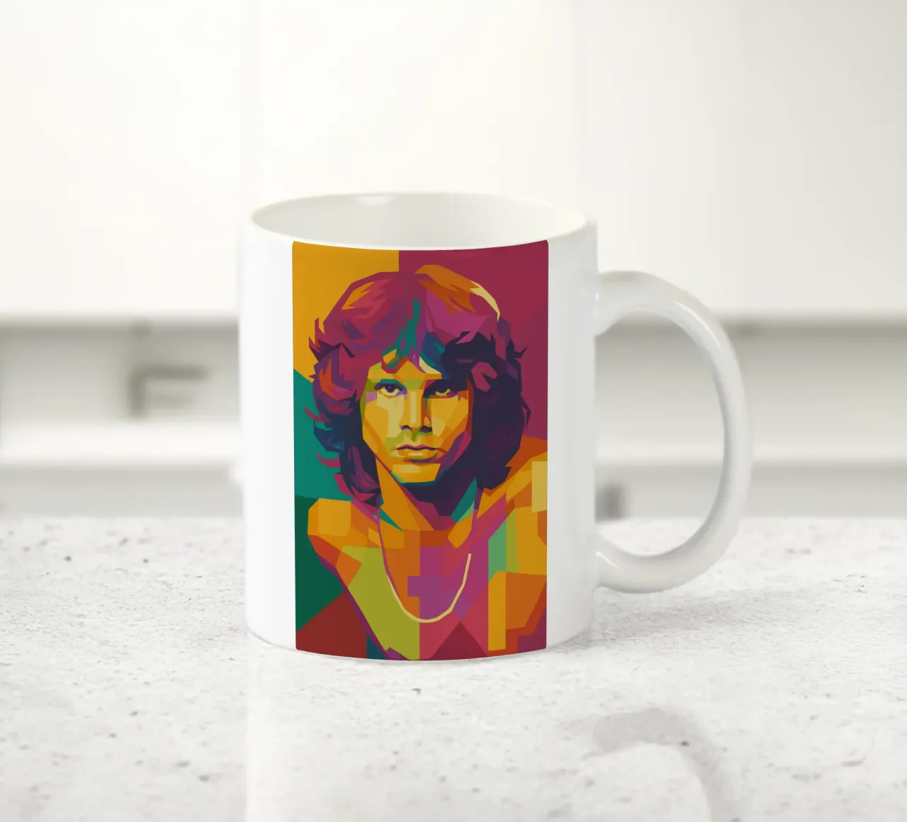 jim morison retro pop art wpap tazza in ceramica da aiswa