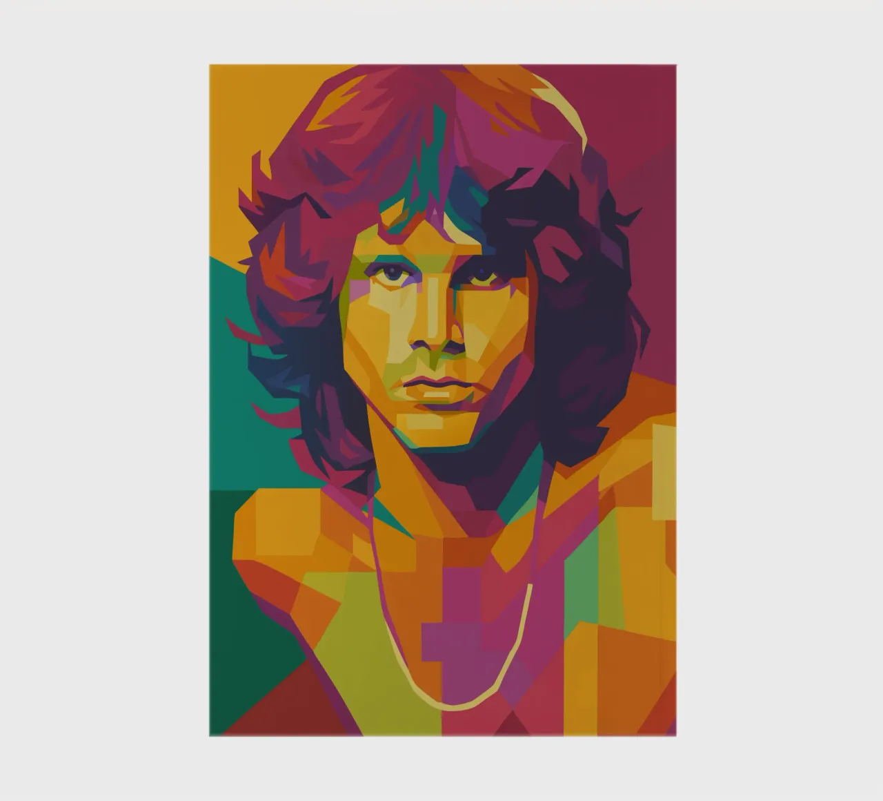 jim morison retro pop art wpap notebook by aiswa